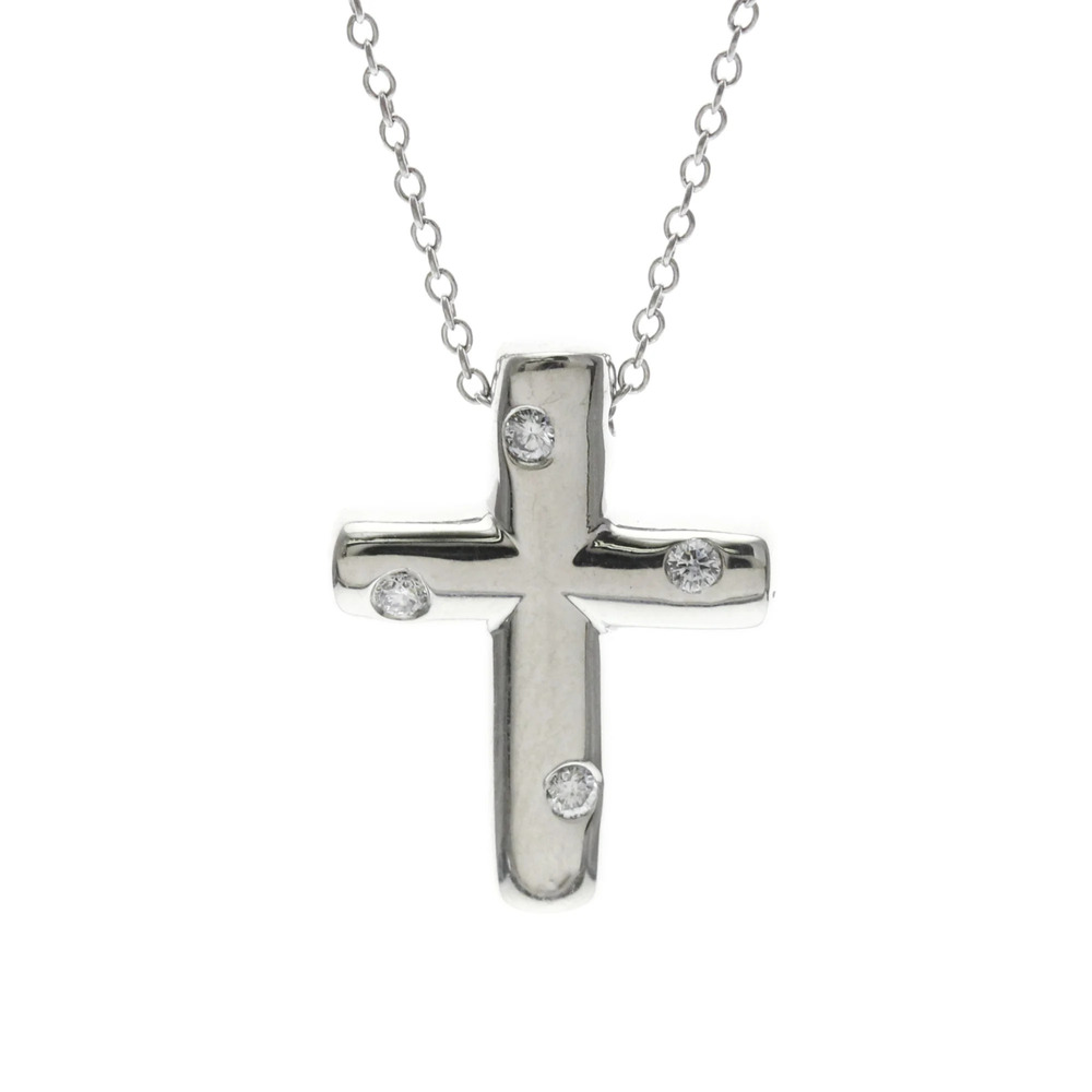 TIFFANY Silver Diamond Necklace